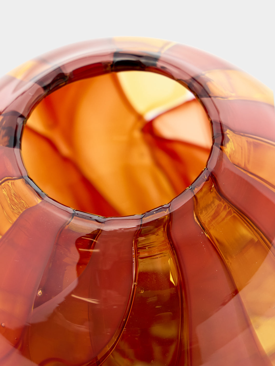 Moonarij - Babymoon Hand-Blown Glass Vase (4.5in/12cm) - Brown - ABASK