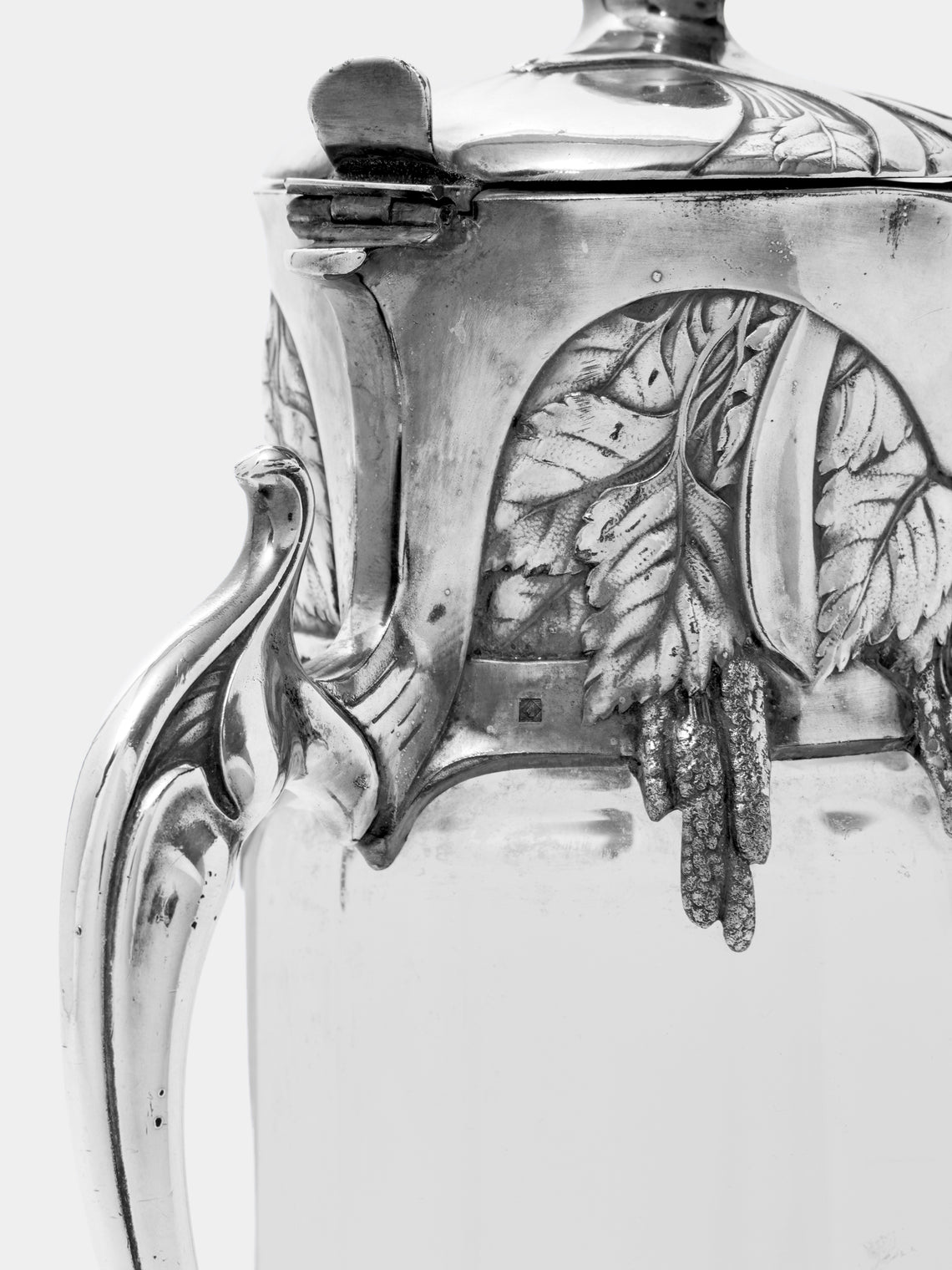 Antique and Vintage - 1900s Gallia Silver-Plated and Crystal Lemonade Jug - Silver - ABASK