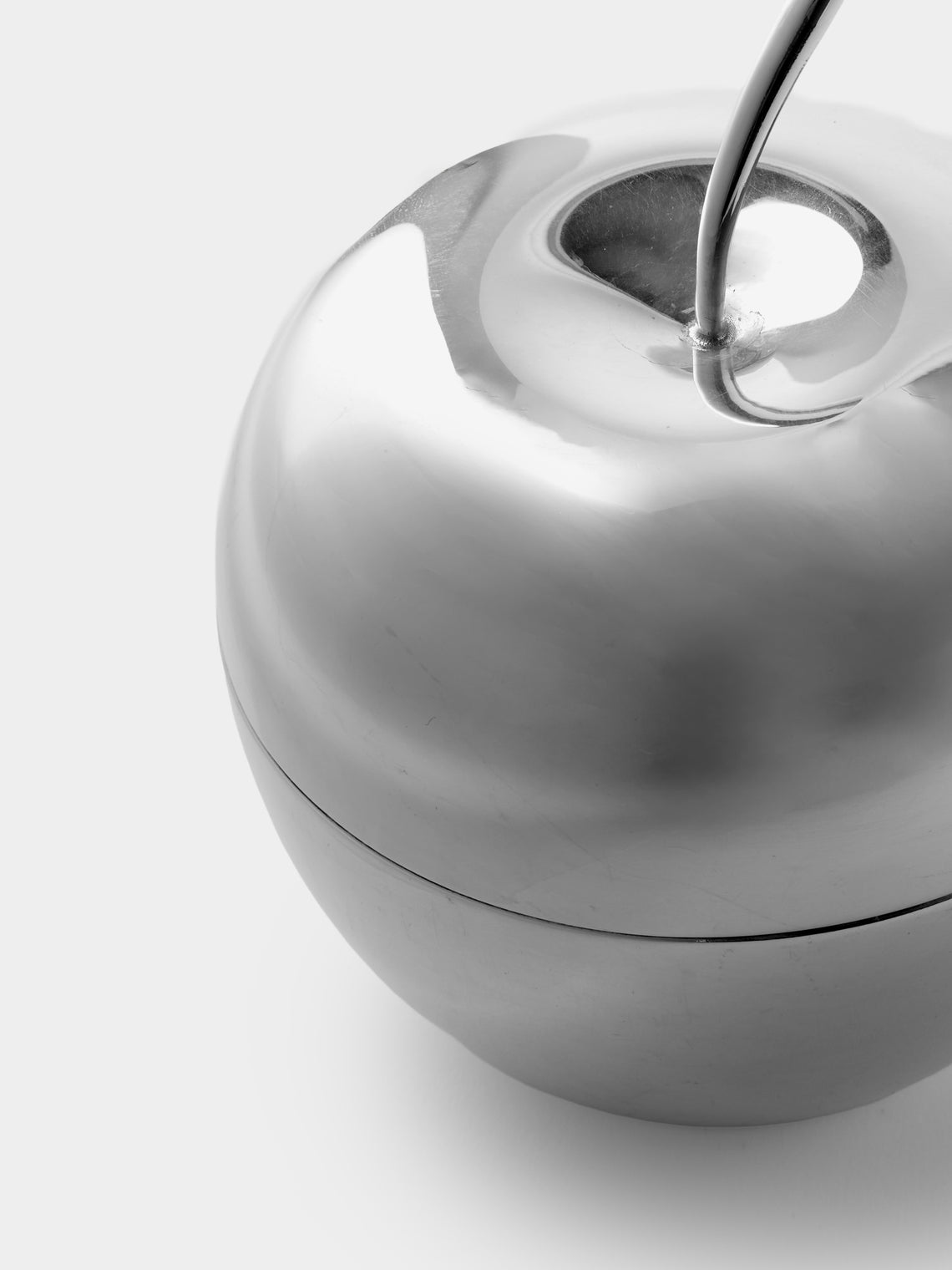 Antique and Vintage - 1960s Christofle Apple Silver-Plated and Glass Tea / Sugar Bowl - Blue - ABASK