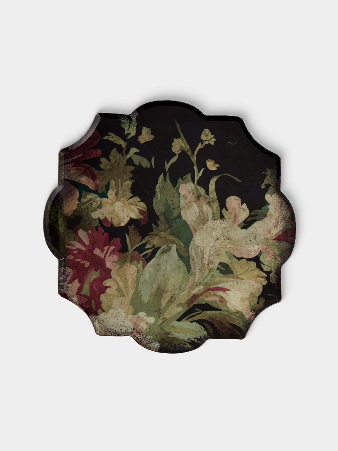 Borgo delle Tovaglie - Milano Carmen Mirrored Glass Placemats (Set of 6) - Pink - ABASK