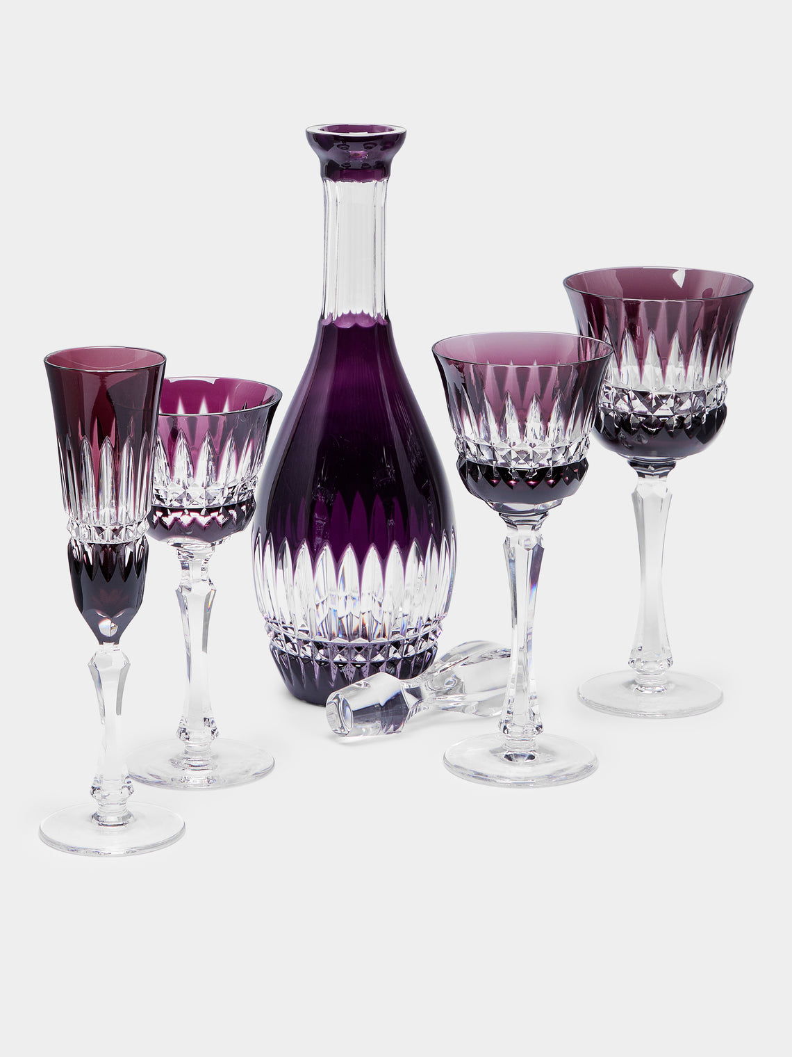 Cristallerie De Montbronn - Mélodie Hand-Blown Crystal Red Wine Glass -  - ABASK
