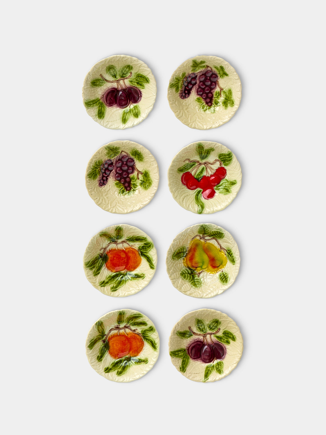 Antique and Vintage - Mid-Century Fruits Ceramic Bowls (Set of 8) - Multiple - ABASK