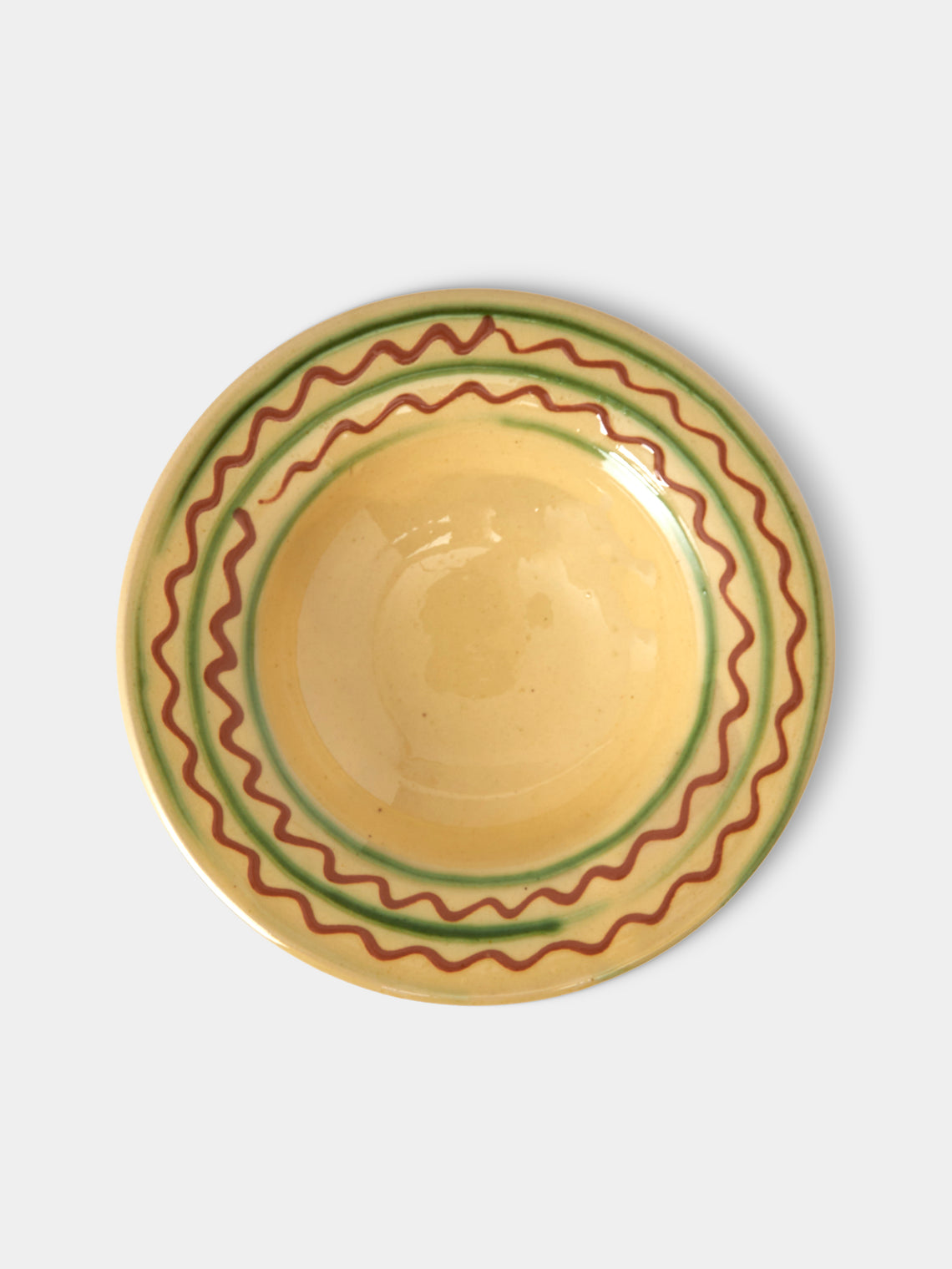 Poterie de Cliousclat - Hand-Painted Slipware Small Bowls (Set of 4) - Beige - ABASK