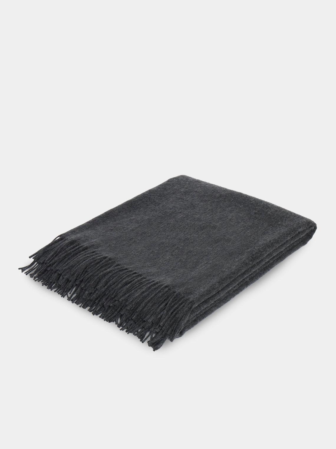 Begg x Co - Arran Cashmere Throw (78.5in/2m) - Gray - ABASK