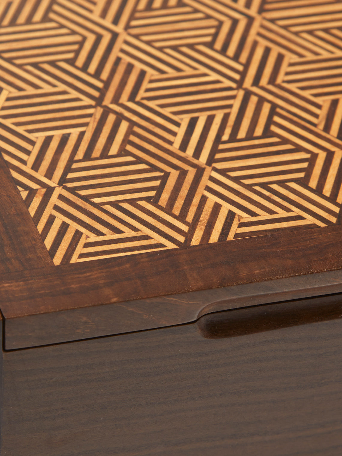 CasaLatina - Marquetry Wood Dominoes Set - Brown - ABASK