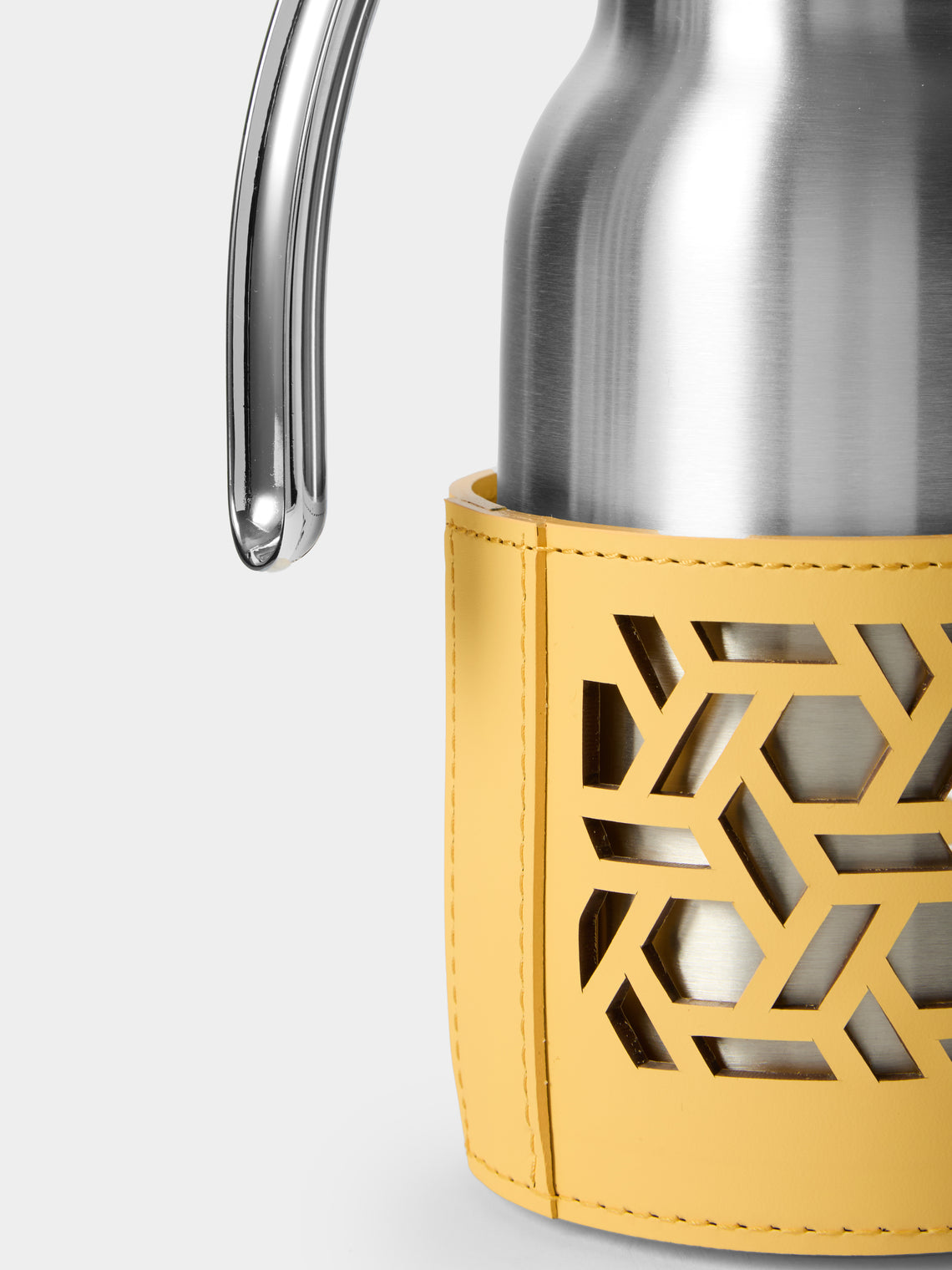RUDI - Gemma Glass and Leather Carafe (20oz/0.6L) - Yellow - ABASK