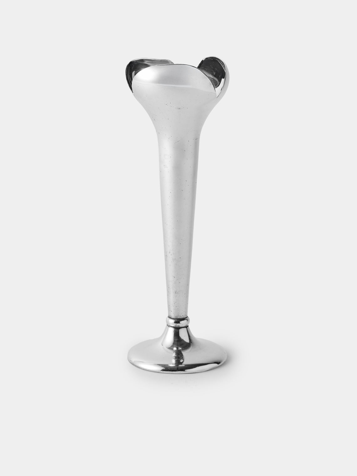 Antique and Vintage - 1936 Gio Ponti Silver-Plated Bud Vases – 7.5in/18.5cm (Set of 4) - Silver - ABASK - 