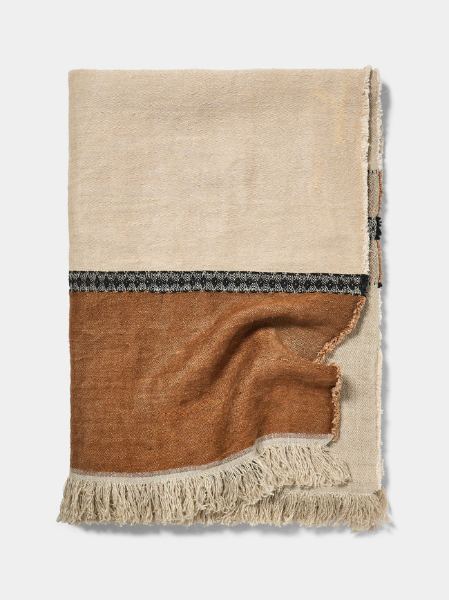 Brown Nairobi Belgian Linen Guest Towels (Set of 6) by Libeco ABASK