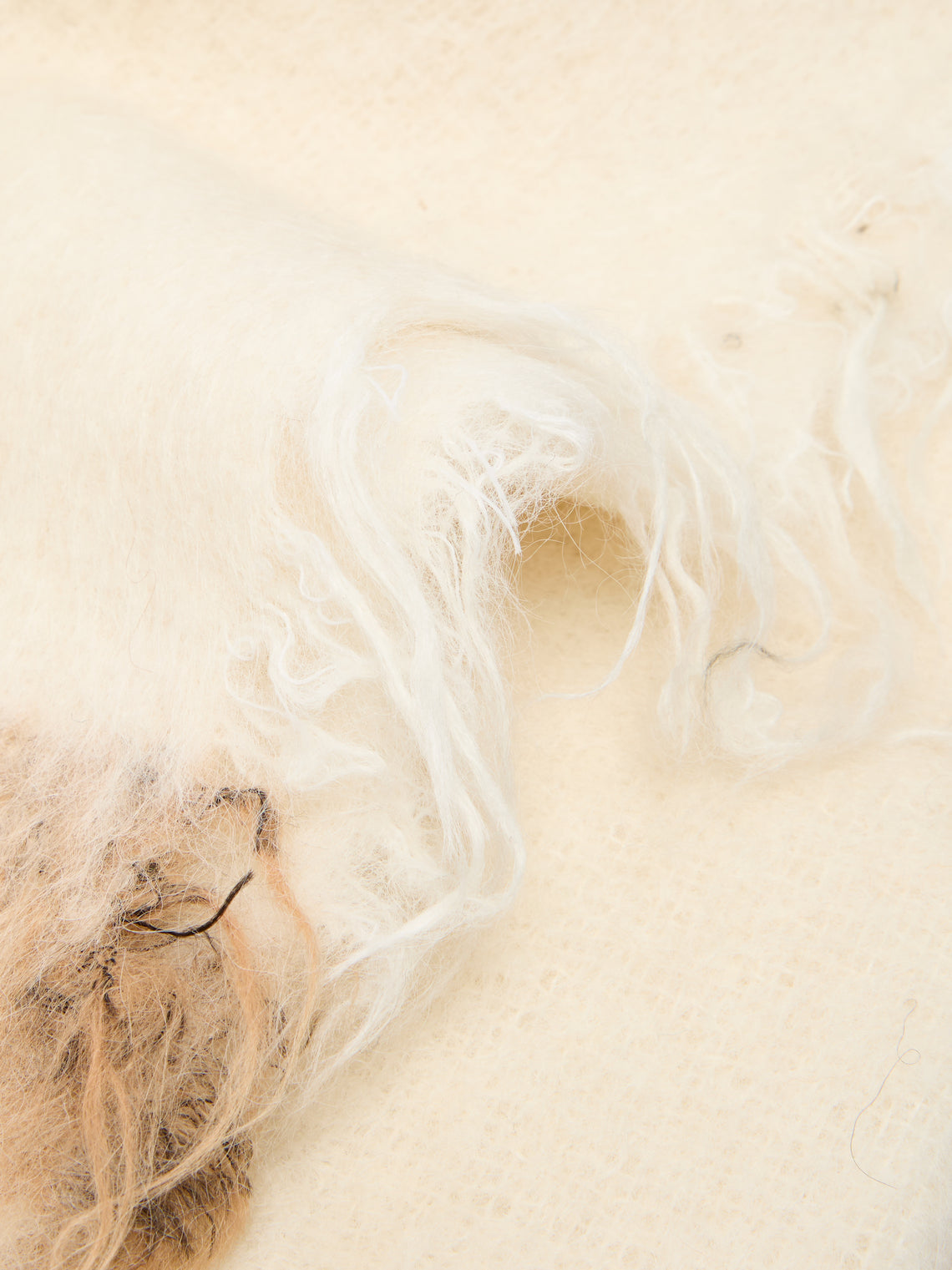 The House of Lyria - Amaranto Wool Throw (73in/1.9m) - Natural - ABASK