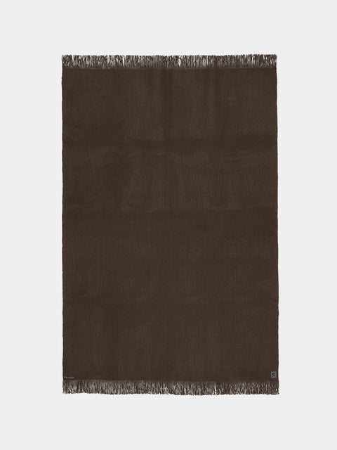 Denis Colomb - Mongolia Nubby Nomad Yak Throw (79in/2m) - Brown - ABASK - 