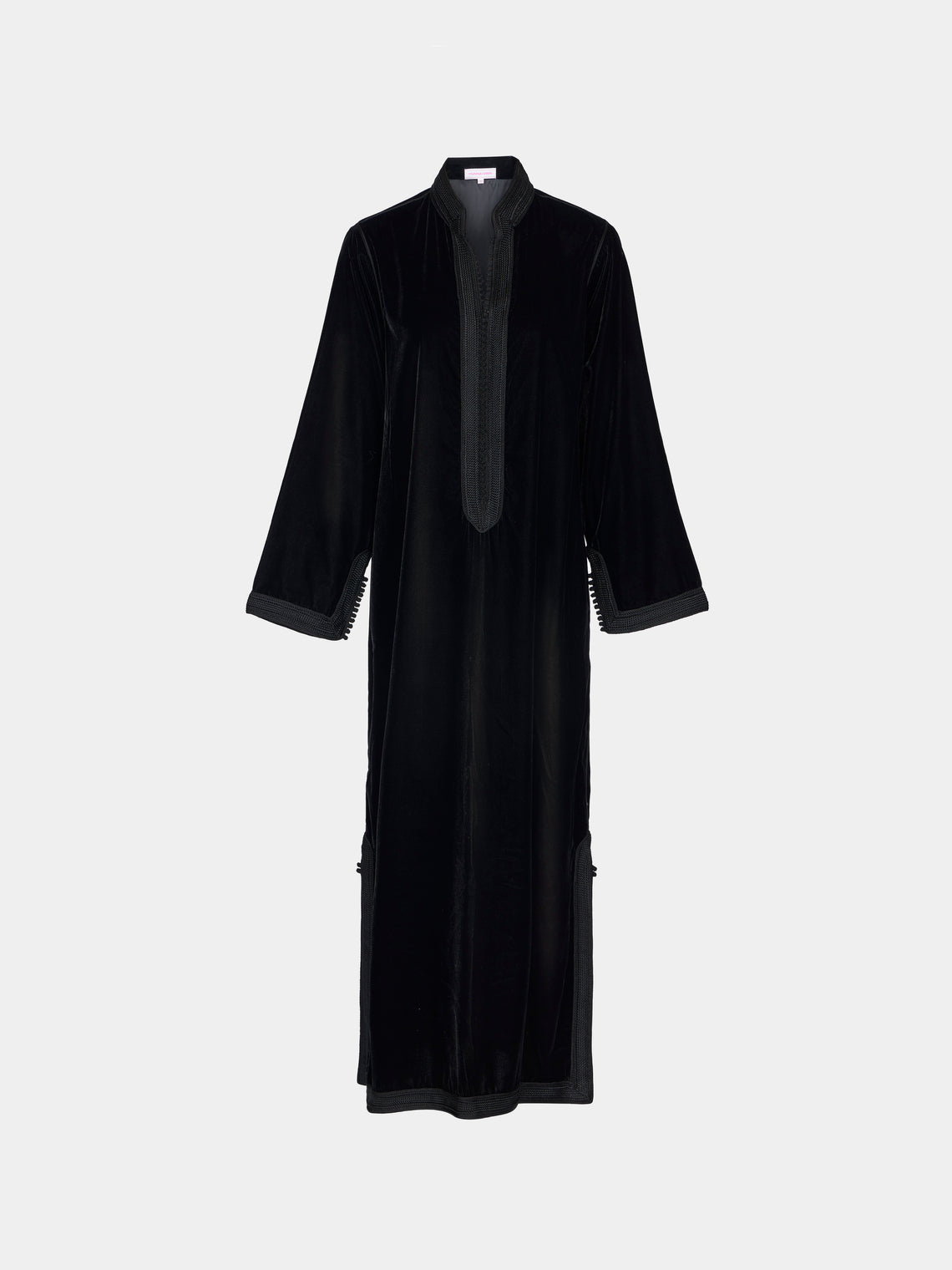 Muzungu Sisters - Alia Hand-Embroidered Velvet Dress | Size: S - Black - ABASK - 