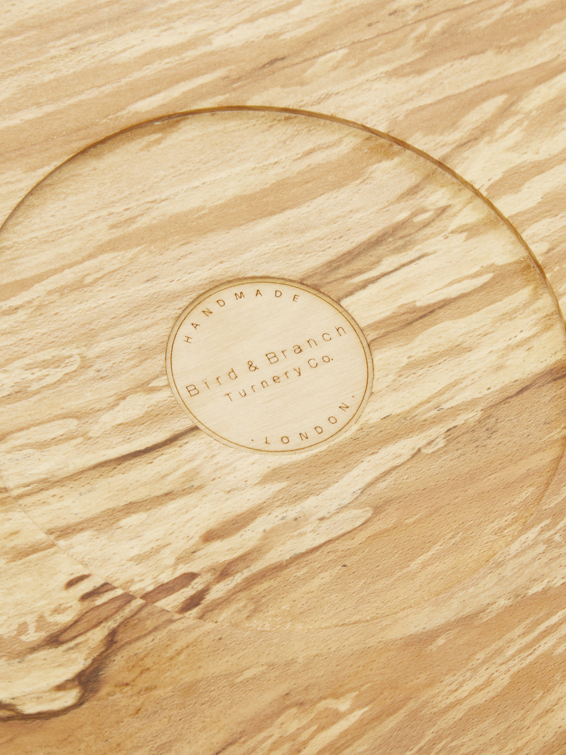 Bird & Branch - Fairlight Hand-Turned Patterned Beech Large Bowl -  - ABASK