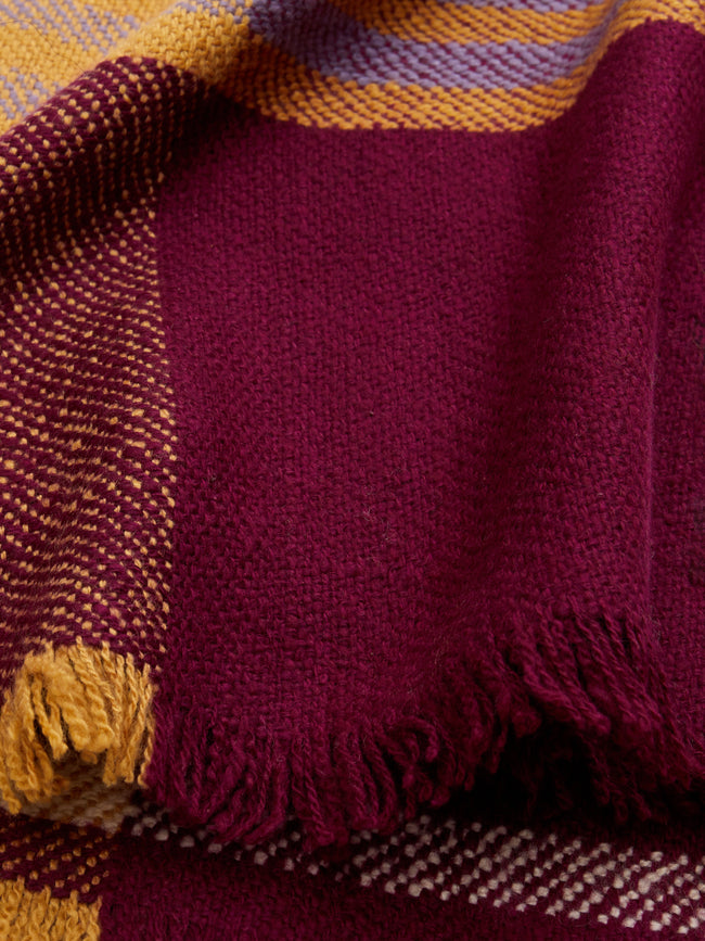 White Ikat Cashmere Blanket by Me & K ABASK US