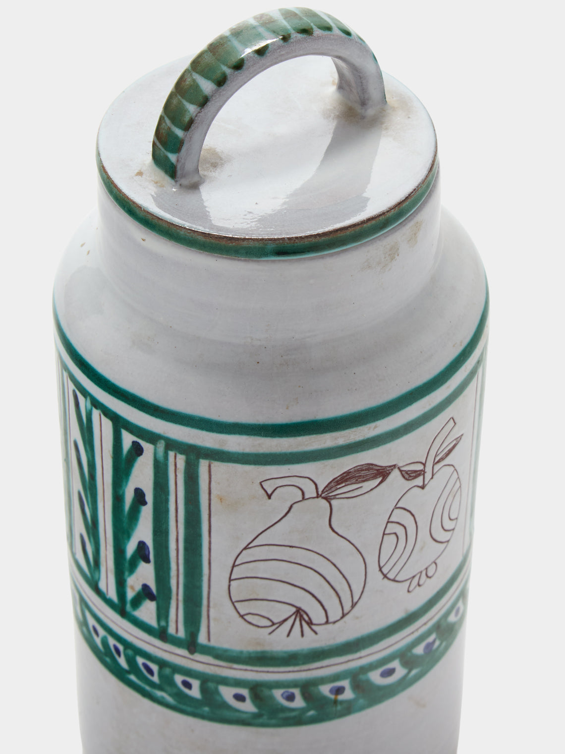 Antique and Vintage - Mid-20th-Century Michel Barbier Apples and Pears Ceramic Jar - Multiple - ABASK