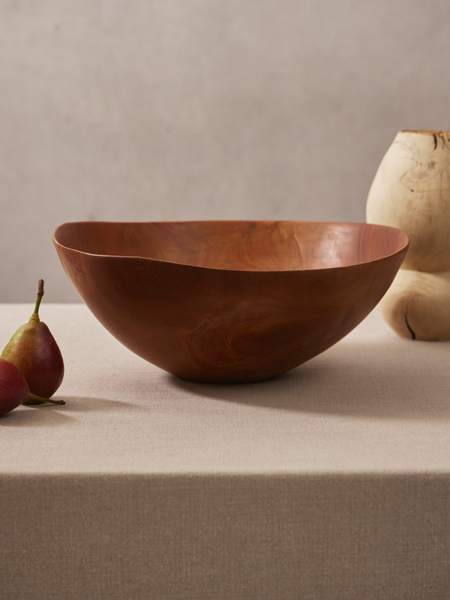 Thursday Furniture - Hand-Turned Cherry Bowl - Brown - ABASK