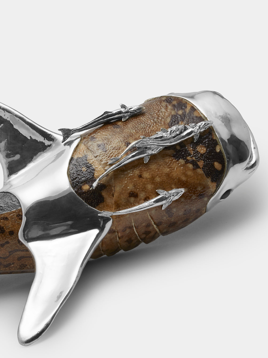 Objet Luxe - Whale Shark Silver-Plated Box - White - ABASK