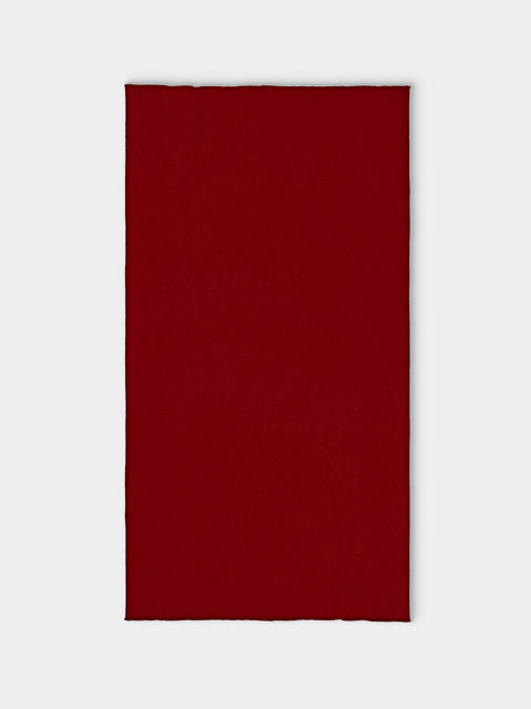 Denis Colomb - Himalayan Cashmere Throw (79in/2m) - Burgundy - ABASK - 