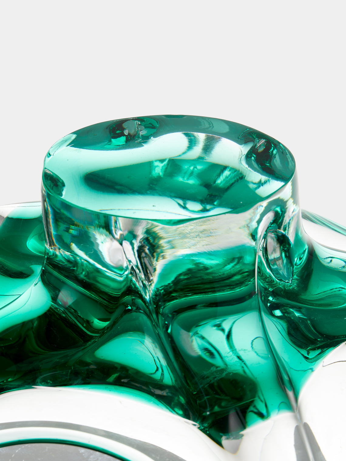 Antique and Vintage - 1950s Murano Glass Bowl - Green - ABASK