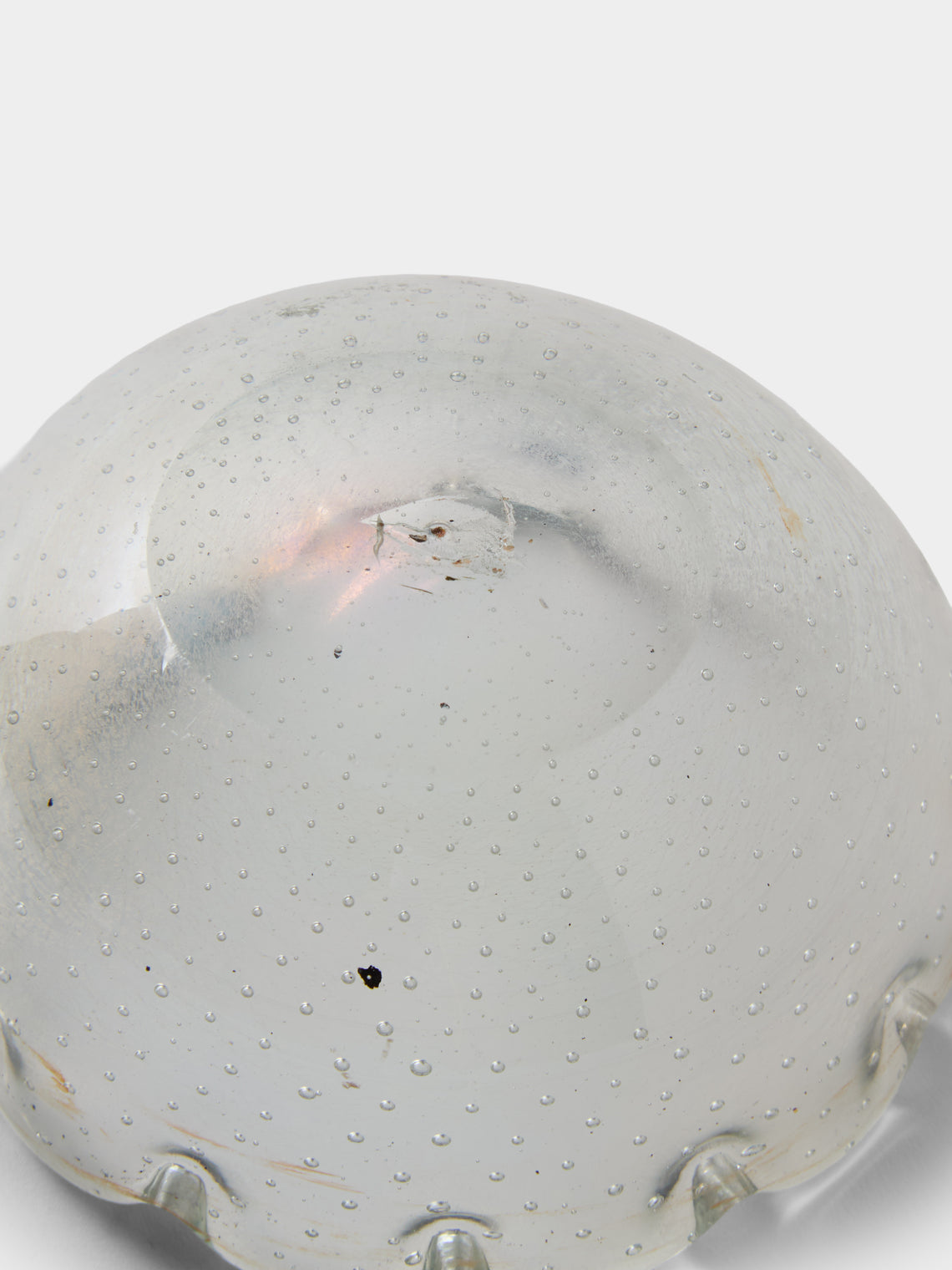 Antique and Vintage - 1940s Venini Glass Trinket Bowl - White - ABASK