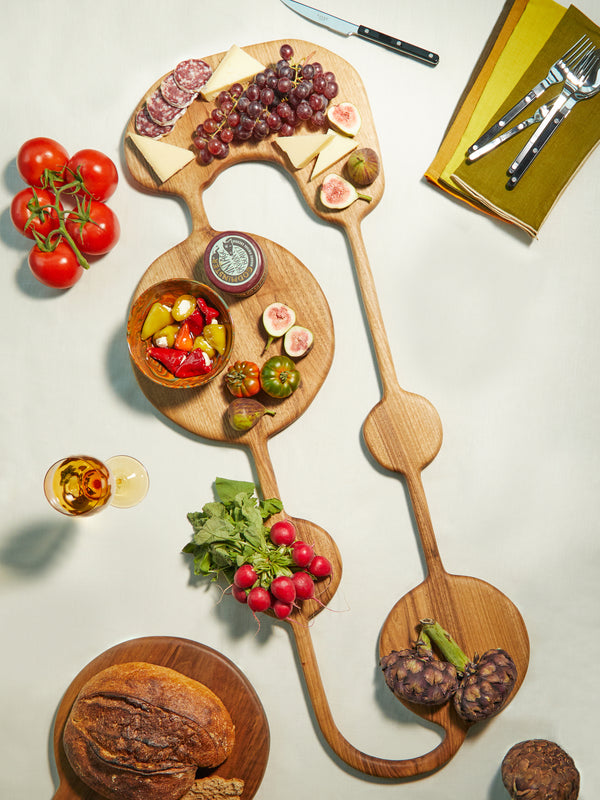 Lucas Castex - No. 8 Hand-Carved Oiled Walnut Serving Board -  - ABASK