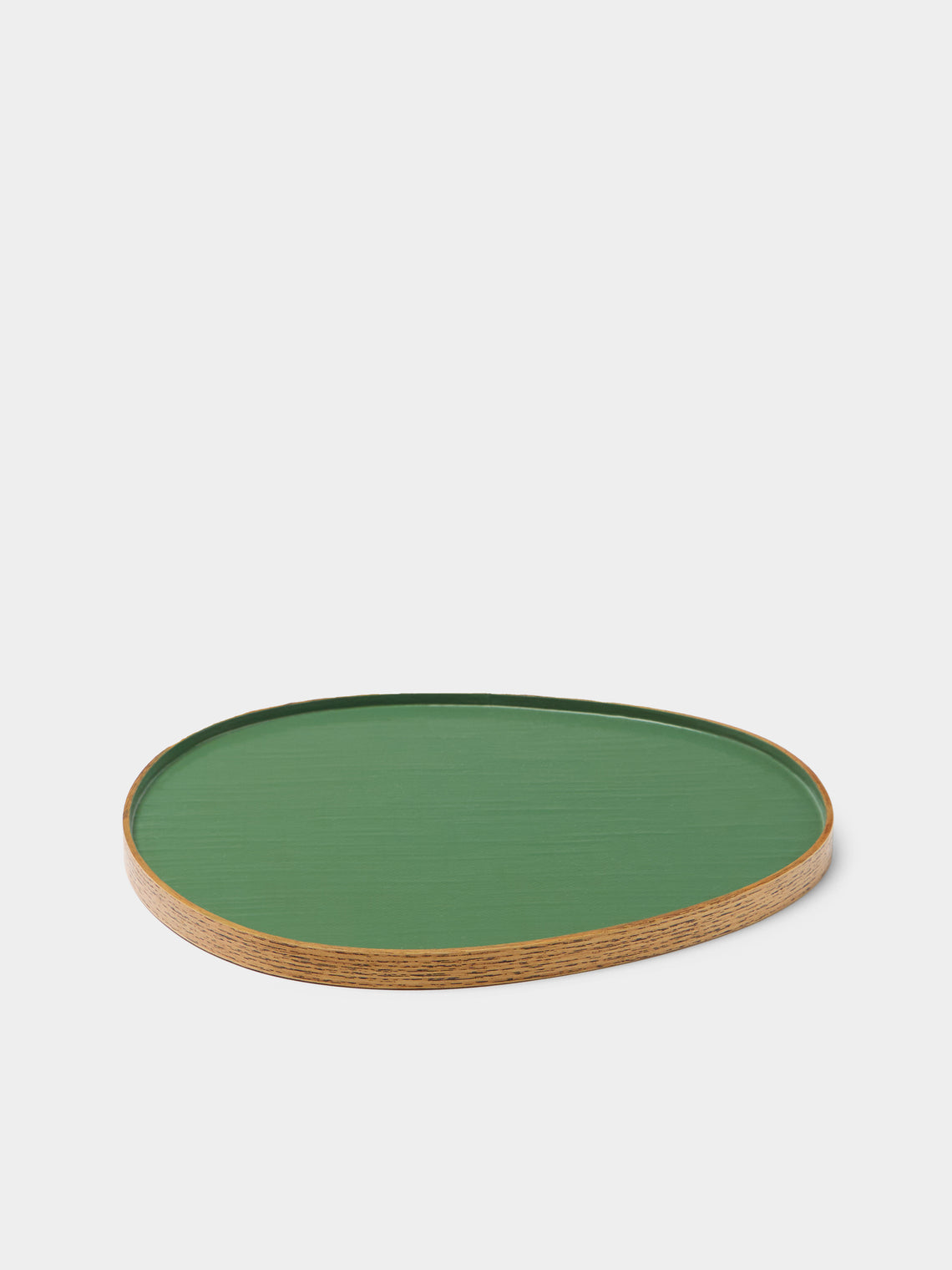 Huh Myoung Wook - Ottchil Ash Irregular Tray (9in/23cm) - Green - ABASK