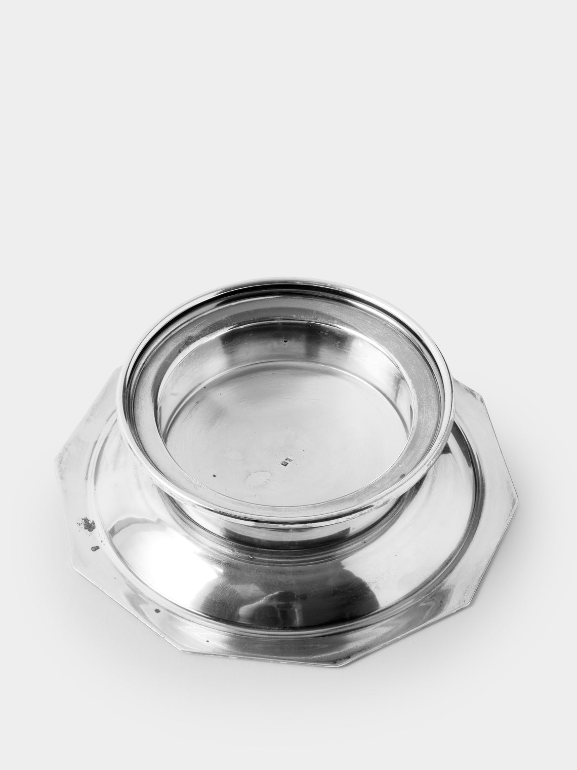 Antique and Vintage - Early-20th-Century French Silver-Plated Butter Press - Silver - ABASK