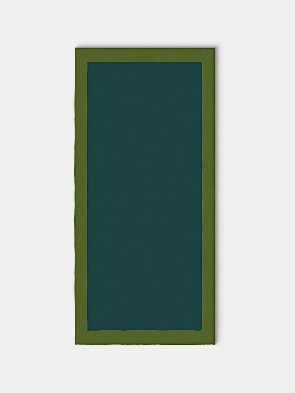 Borgo delle Tovaglie - Bauhaus Linen Large Rectangular Tablecloth - Green - ABASK
