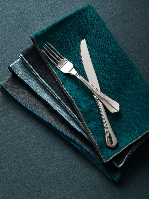 Borgo delle Tovaglie - Filo Linen Extra Large Napkins (Set of 4) - Blue - ABASK