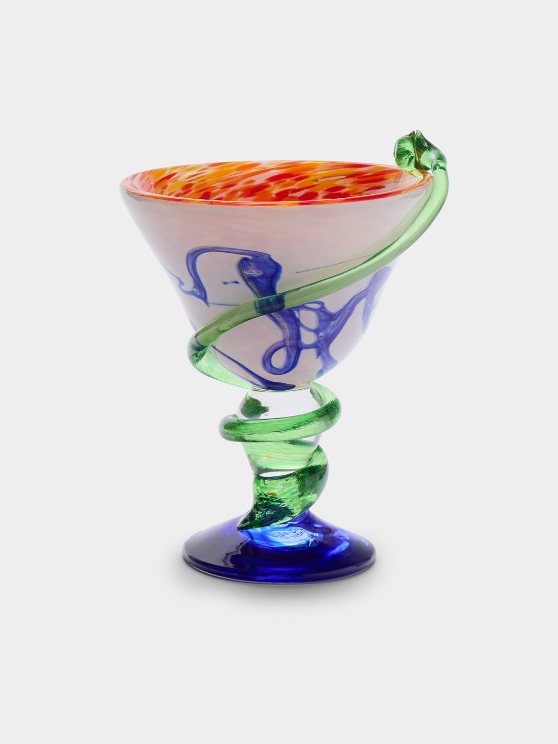 Vintage Montpellier - 1930s  La Verrerie de Biot Glass Vase - Clear - ABASK - 