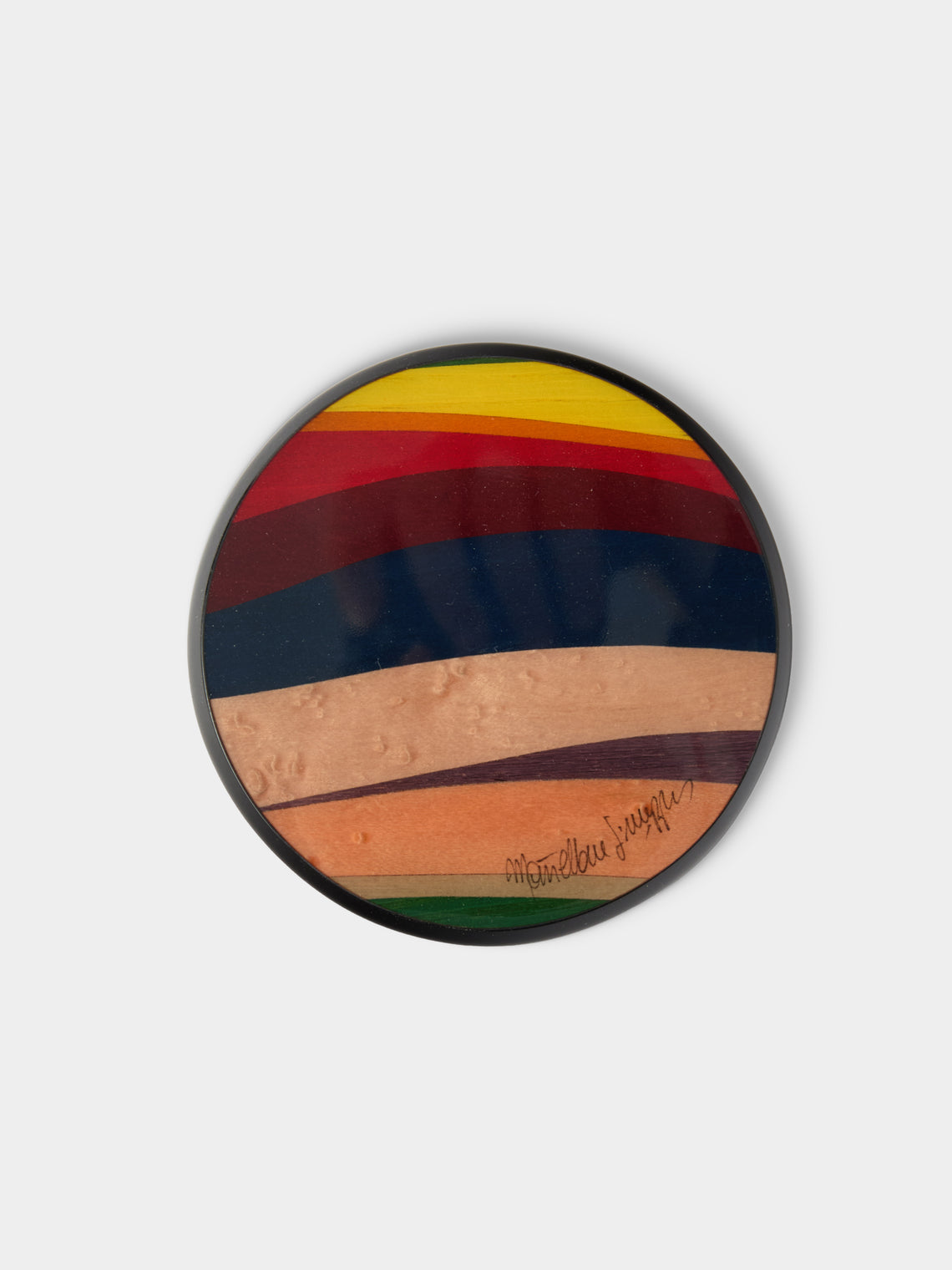Mastellone Giuseppe - Wood Inlay Coasters (Set of 6) - Multiple - ABASK