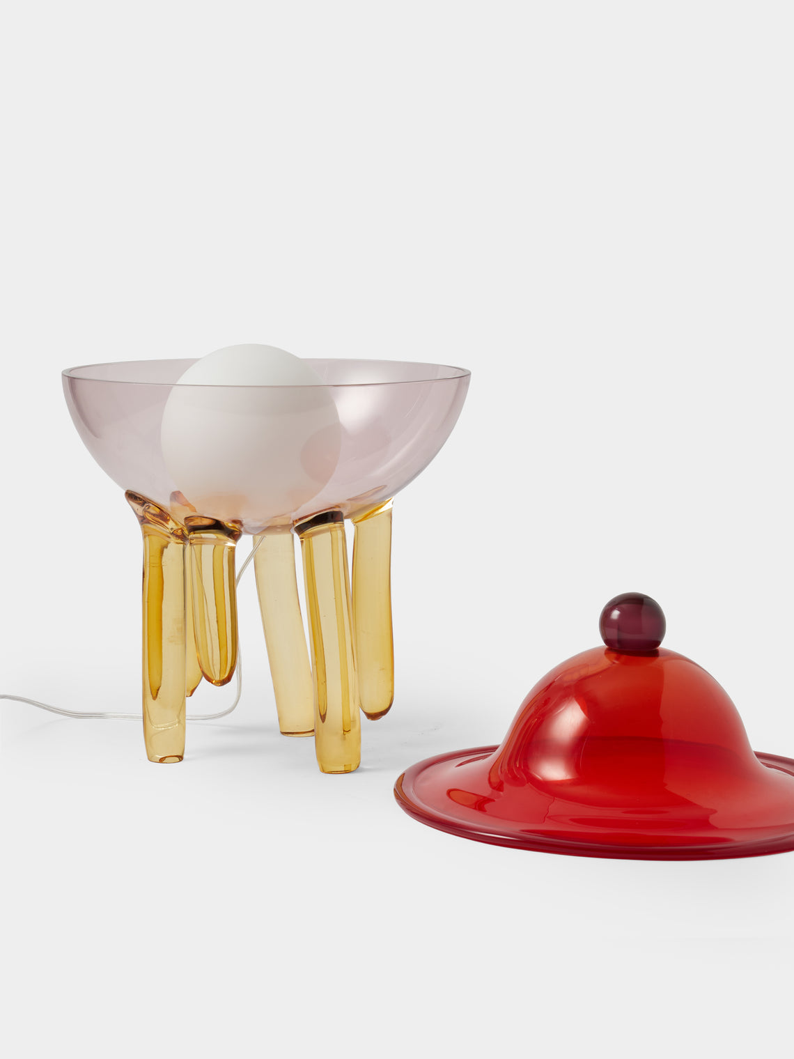 Kickie Chudikova - Pulpopolis Cyanea Hand-Blown Murano Glass Wired Table Lamp - Multiple - ABASK