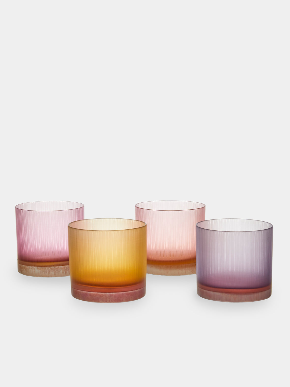 Takeyoshi Mitsui - Silence Hand-Blown Shot Glasses (Set of 4) - Purple - ABASK