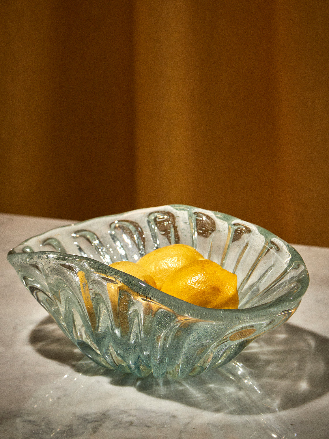 Antique and Vintage - 1950s Ercole Barovier Murano Glass Bowl - Blue - ABASK