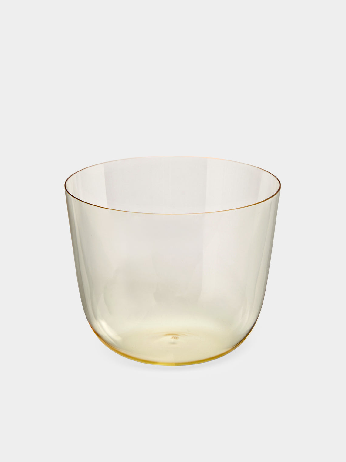 Lobmeyr - Alpha Hand-Blown Crystal Water Tumbler (Set of 2) - Yellow - ABASK- 