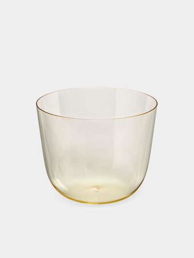 Lobmeyr - Alpha Hand-Blown Crystal Water Tumbler (Set of 2) - Yellow - ABASK- 