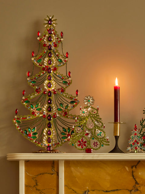 Antique and Vintage - 1930s Czech Jewelled Extra Large Christmas Tree -  - ABASK