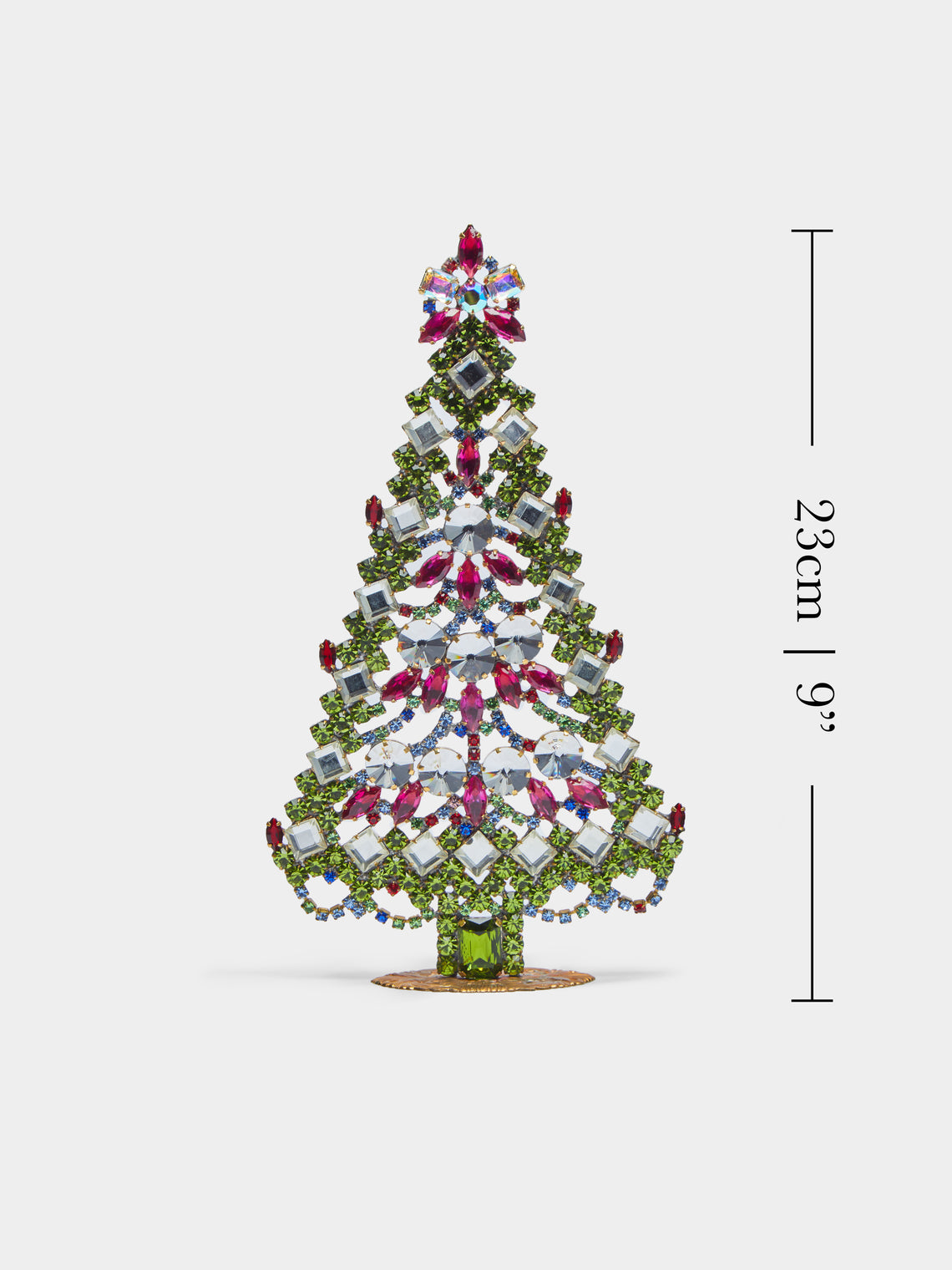 Antique and Vintage - 1930s Czech Jewelled Medium Christmas Tree -  - ABASK