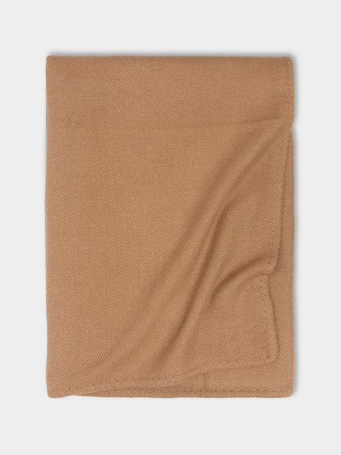Denis Colomb - Gobi Stitched-Edge Camel Wool King-Size Blanket -  - ABASK - 