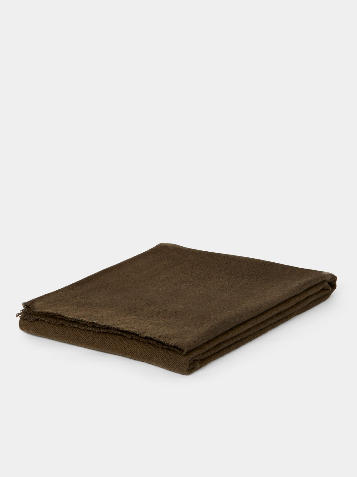 Denis Colomb - Nomad Cashmere Travel Blanket | One Size (79in/2m) - Brown - ABASK