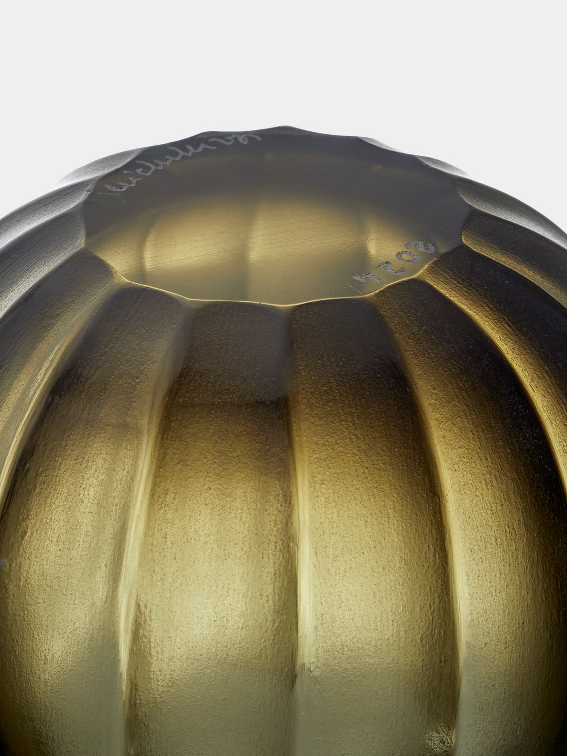 Micheluzzi Glass - Bocia Laguna Coste Hand-Blown Murano Glass Vase (4.5in/11cm) - Green - ABASK
