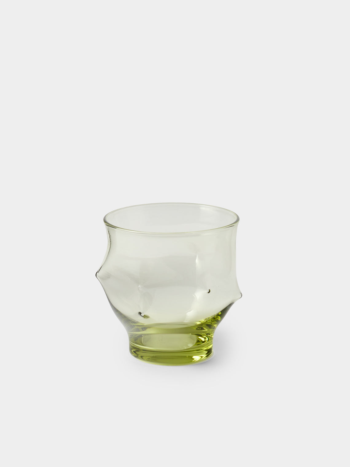 Nijima Glassworks - Hand-Blown Volcanic Glass Tumblers (Set of 2) - Green - ABASK - 
