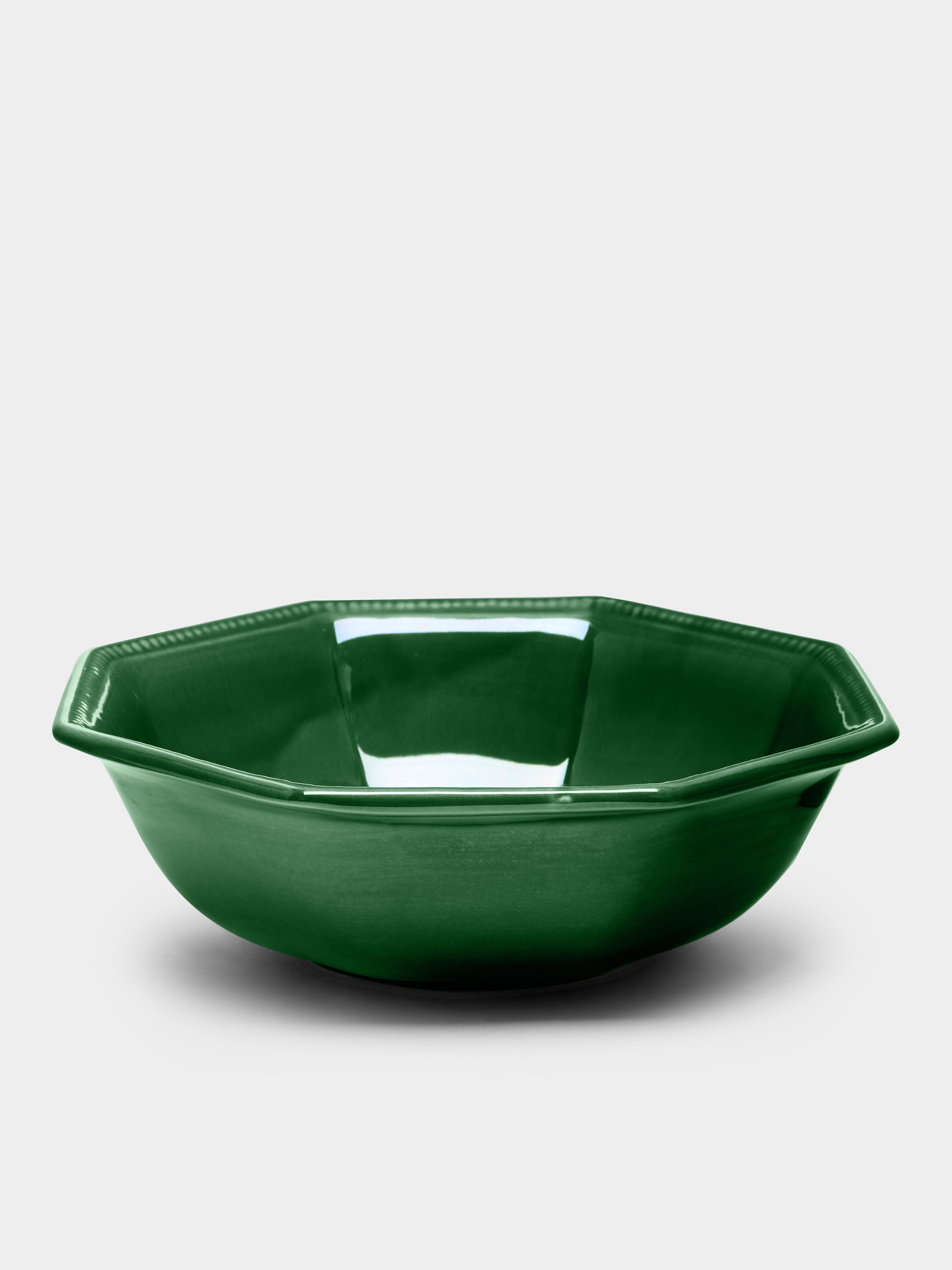 Louis XVI Hand-Glazed Ceramic Salad Bowl