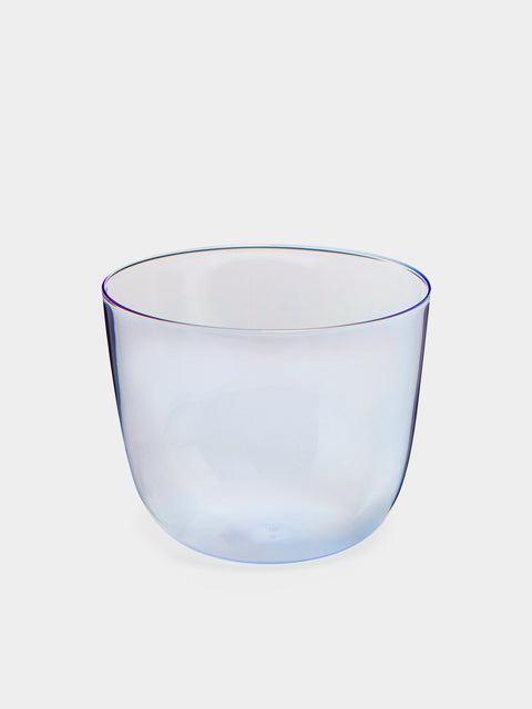 Lobmeyr - Alpha Hand-Blown Crystal Water Tumbler (Set of 2) - Blue - ABASK- 