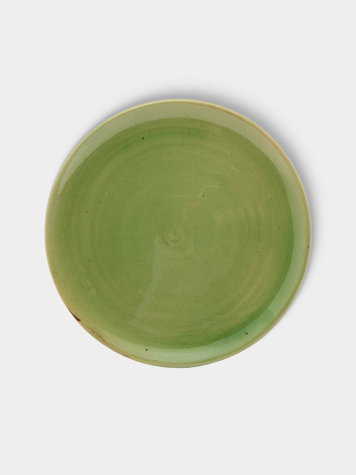 Poterie d’Évires - Flowers Hand-Painted Ceramic Small Lidded Butter Dish - Green - ABASK