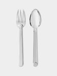 Puiforcat - Normandie Silver-Plated Serving Fork and Spoon - Silver - ABASK - 