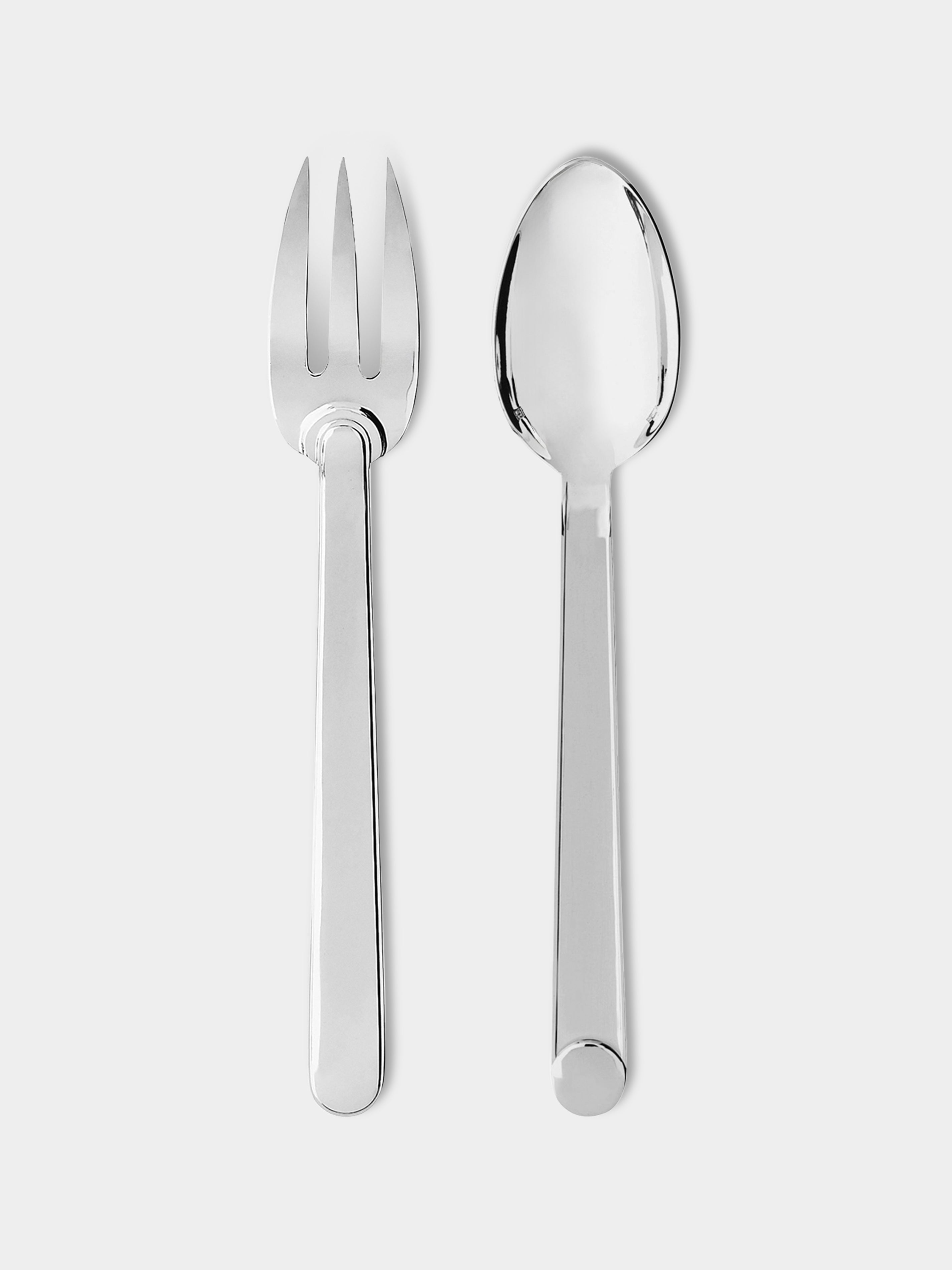 Normandie Silver-Plated Serving Fork and Spoon