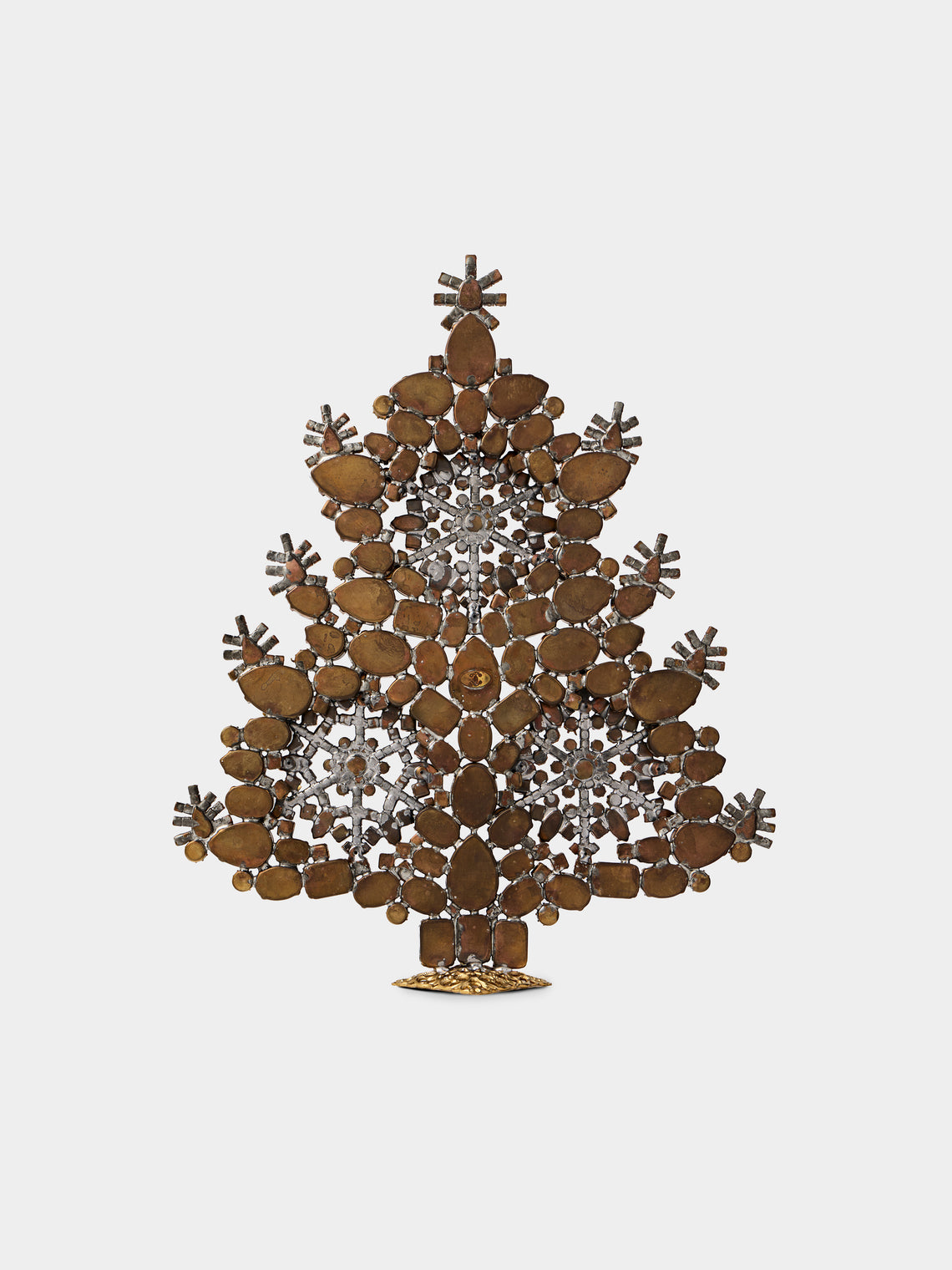 ABASK Decorations - Winter Wonderland Czech Crystal Tree - Green - ABASK