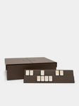 Giobagnara - Leather Rummikub Set - Gray - ABASK - 