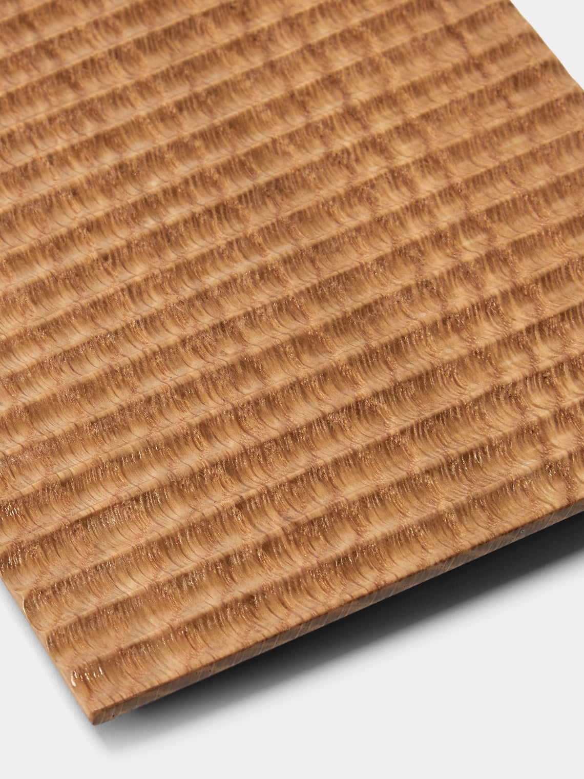 Mori Kougei - Tsuki-Jiri Oak Sushi Plate (12in/30cm) - Brown - ABASK