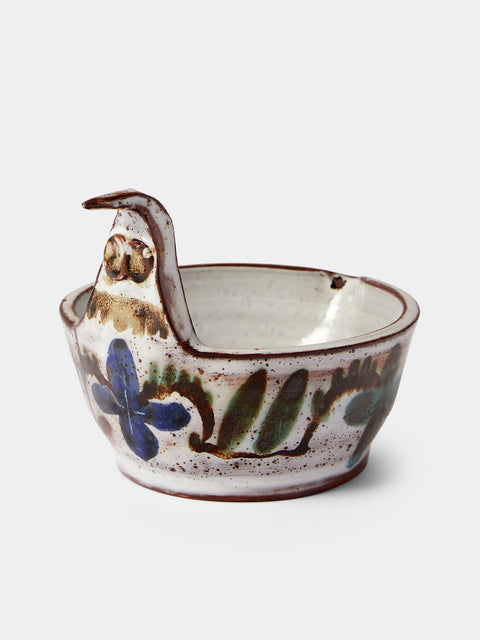 Antique and Vintage - 1950s Le Mûrier Ceramic Chicken Trinket Dish - Multiple - ABASK - 